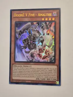 Yugioh! 1x DoomZ V Five - Amalthe DOOD-EN009 Ultra Rare 1st Ed NM - Image 1