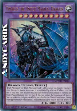 TIMAEUS THE UNITED MAGICAL DRAGON • Ultra R • MZMU EN012 • 1Ed • Yugioh! - Image 1