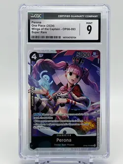 Perona One Piece (2024) Wings of the Captain - OP06-093 Super Rare CGC 9 - Image 1
