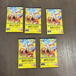 One Piece TCG Adventure on Kami's Island (OP-15) English Booster Pack Sealed x5 - Image 1