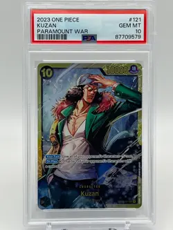 2023 ONE PIECE KUZAN #121 PARAMOUNT WAR PSA 10 - Image 1