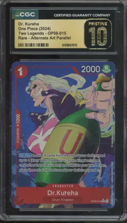 2024 One Piece Two Legends Rare #OP08-015 Dr. Kureha Pristine CGC 10 - Image 1
