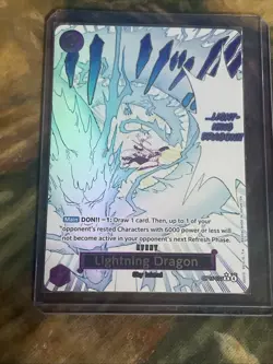 One Piece TCG Lightning Dragon Alt Art OP15-077 - Image 1