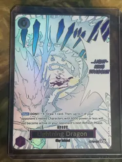 One Piece TCG Lightning Dragon Alt Art OP15-077 - Image 2