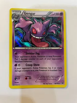 Gengar 60/162 - Cosmos Holo - Rare Breakthrough Pokemon Card - Image 1