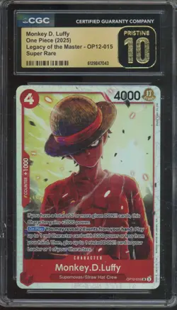 2025 One Piece Legacy Of The Master Super Rare Monkey D Luffy Pristine CGC 10 - Image 1