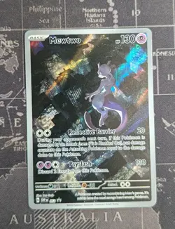 Pokemon TCG Mewtwo 052 SV: Scarlet & Violet Promo Holo Card 130 HP Psychic - Image 1