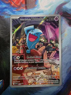 Team Rocket's Wobbuffet 203 Sv: Scarlet & Violet Promo Cards Holo - Image 1