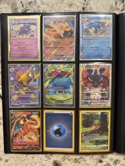 Pokemon Binder Collection Lot 75 Cards & Binder Included! - Image 1