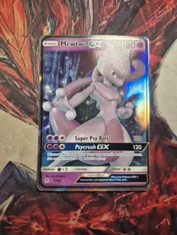 Pokemon Card - Mewtwo GX Hidden Fates 31/68 Ultra Rare Near Mint NM - Image 1