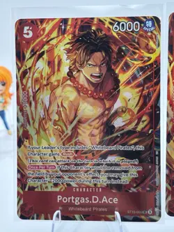 Bandai One Piece Card Game ST15 Portgas.D.Ace ST15-005 promo x4 play set - Image 2