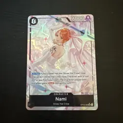 Bandai One Piece CCG Nami OP15-086 Special Holo Character Card Alt Art - Image 1