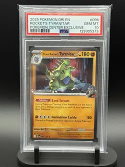 Team Rocket's Tyranitar (Pokemon Center Exclusive) 096/182 Miscellaneous Cards & - Image 1