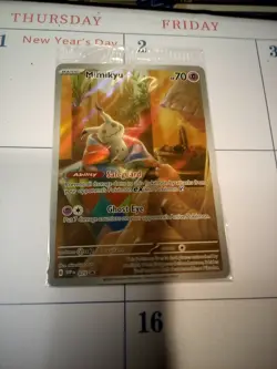 Mimikyu SVP 075 Paldean Fates Promo Sealed TCG Card - Image 1