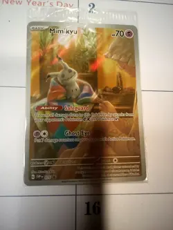 Mimikyu SVP 075 Paldean Fates Promo Sealed TCG Card - Image 2