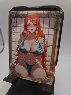 Goddess Story - Gold Metal Waifu Card - Nami FREE SHIPPING - Image 2