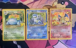Pokemon 25th Anniversary Celebrations Charizard Blastoise Venusaur Trio 2021 - Image 1