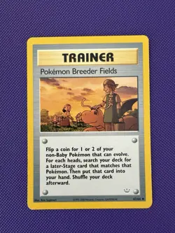 Pokemon TCG Pokemon Breeder Fields 62/64 Neo Revelation Unlimited Uncommon Card - Image 1