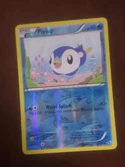 Pokemon Piplup 33/113 Legendary Treasures Reverse Holo Basic Card English - Image 1