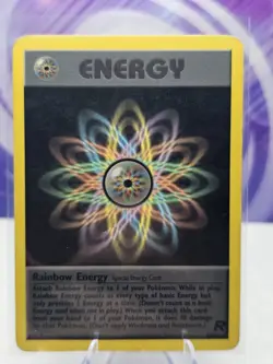 Pokemon TCG Rainbow Energy 80/82 Team Rocket WOTC Vintage Card HP - Image 1