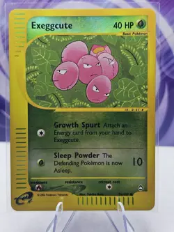 Exeggcute 76/147 Aquapolis 2002 Reverse Holo e-Series Pokemon Card TCG LP - Image 1