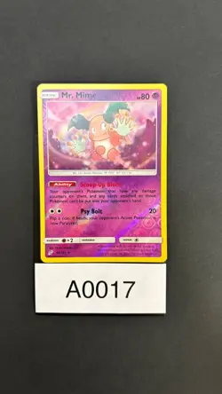 Mr. Mime - 66/181 - Reverse Holo Rare - Team Up - Pokemon Card - Image 3