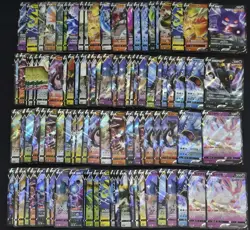 100 Lot All RR Pokemon Chinese Card Holo Rare Gengar Umbreon Sylveon A7 FI38 - Image 1