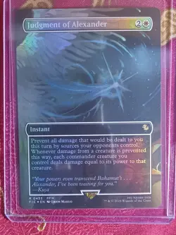 FOIL EXTENDED Judgment of Alexander Final Fantasy Magic The Gathering MTG card - Image 1