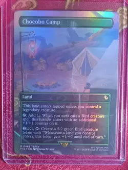 FOIL EXTENDED Chocobo Camp Final Fantasy Magic The Gathering MTG Borderless card - Image 1