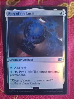 FOIL Ring of Lucii Final Fantasy Magic The Gathering MTG Legendary Artifact Card - Image 1