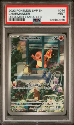 PSA 9- 2023 Pokemon Obsidian Flames CHARMANDER Black Star Promo #044 (0460) - Image 1