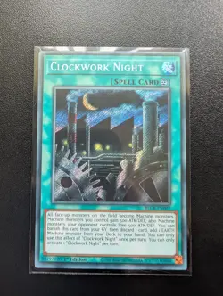 BLCR-EN007 Clockwork Night Secret Rare 1st Edition YuGiOh - Image 2