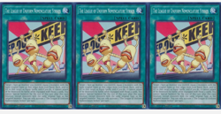 The League of Uniform Nomenclature Strikes x3 INFO-EN086 YuGiOh! 1st Ed Playset - Image 1