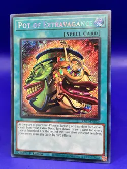 YUGIOH Secret Rare Pot Of Extravagance RA01-EN059 1st Edition NM - Image 2