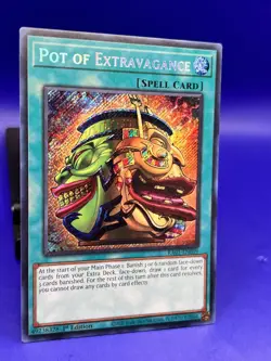 YUGIOH Secret Rare Pot Of Extravagance RA01-EN059 1st Edition NM - Image 3