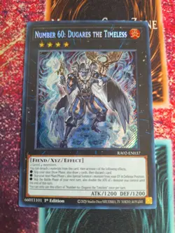 Yu-Gi-Oh! Number 60: Dugares the Timeless RA02-EN037 Secret Rare 1st Edition NM - Image 1