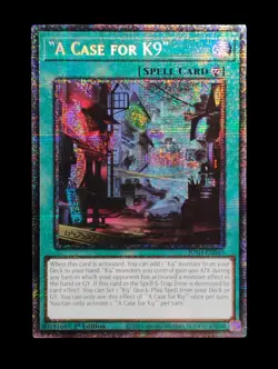 Yu-Gi-Oh "A Case For K9" (Starlight Rare) JUSH-EN040 Justice Hunters 1st Edition - Image 1