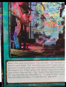 Yu-Gi-Oh "A Case For K9" (Starlight Rare) JUSH-EN040 Justice Hunters 1st Edition - Image 3