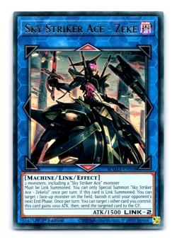 Sky Striker Ace - Zeke - MAMA-EN008 - Ultra Rare - 1st Edition - Yugioh - Image 1
