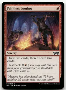 Faithless Looting #128 (NM) Ultimate Masters UMA Magic MTG - Image 1