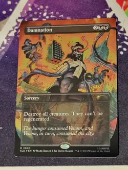 Damnation 2000 Foil Marvel's Spider-Man: Venom Unleashed (Colors) Secret Lair - Image 1