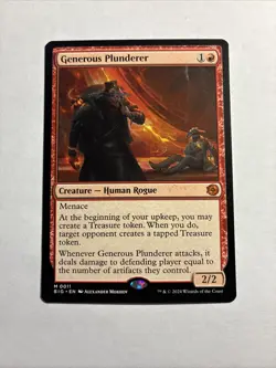 Generous Plunderer - Outlaws of Thunder Junction MTG Plus Bonus Rare!!! - Image 1