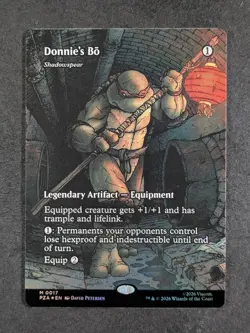 2026 MTG DONNIE'S BO #0017 TMNT: Source Material Foil Borderless Mythic Rare - Image 1