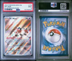 PSA 9 Pokemon TCG: Mr. Mime 179/165 Scarlet & Violet 151 Holo Rare Near Mint - Image 3