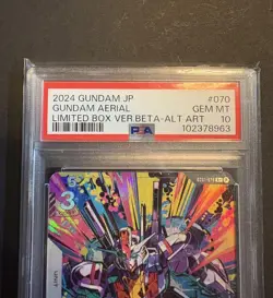 Gundam Aerial PSA10 1st Parallel Card - Beta Version, Limited Box Version - Image 2