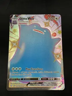 Pokemon TCG Ditto VMAX Full Art Ultra Rare SV119/SV122 Shining Fates NM - Image 1