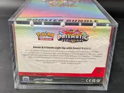 Pokemon SV8.5 Prismatic Evolutions Sealed Booster Bundle Display W/Acrylic Case - Image 3