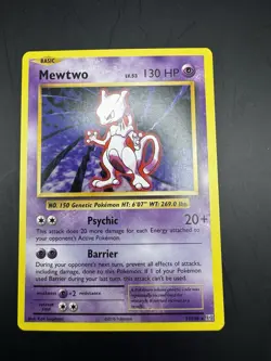Pokemon Mewtwo 51/108 XY Evolutions Rare 2016 NM LP Vintage Style - Image 2