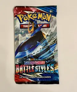 Pokemon TCG Sword & Shield Battle Styles Booster Pack Random Artwork NEW/SEALED - Image 1