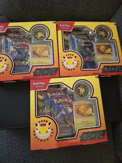*Lot of 3* Pokemon Day 2026 Boxes *With 1 Included Swirl on Pikachu Promo* - Image 1